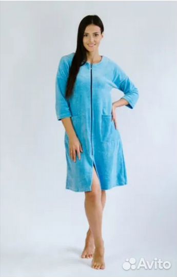 Халат велюровый женский