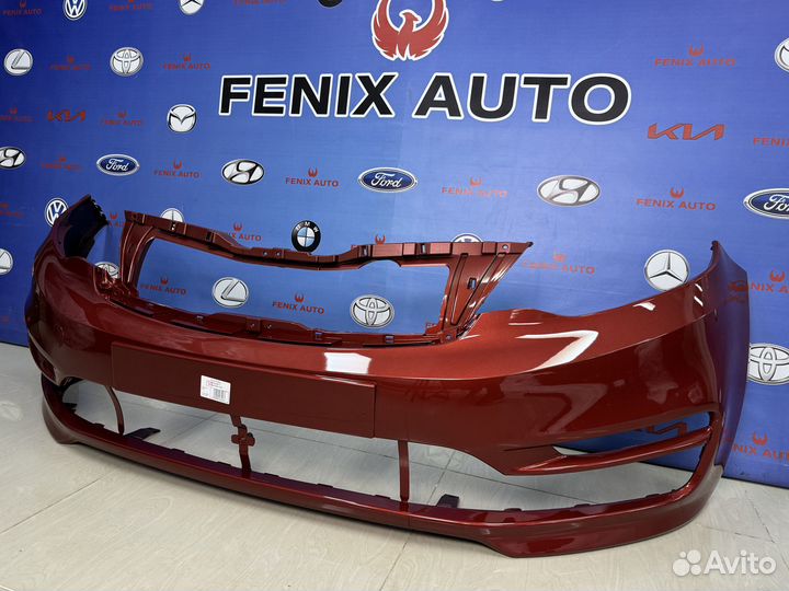 Бампер передний Kia Rio 3 с 15-17 г. цвет Красный