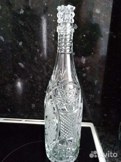 Бутылка хрустальная СССР