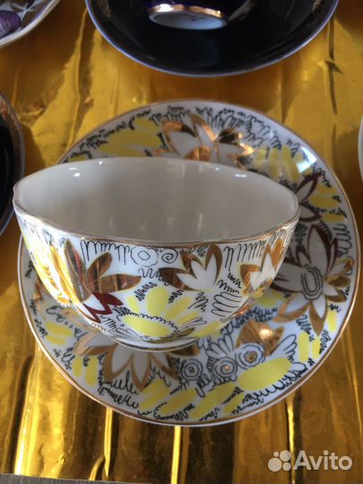 Чайные пары лфз и Дулево. Винтаж