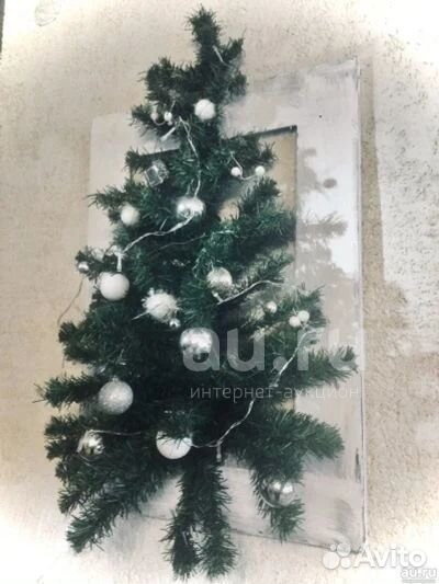 Елка в раме / елка 3D / елка на стену 75 см