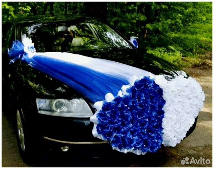 Украшения на свадебные авто прокат
