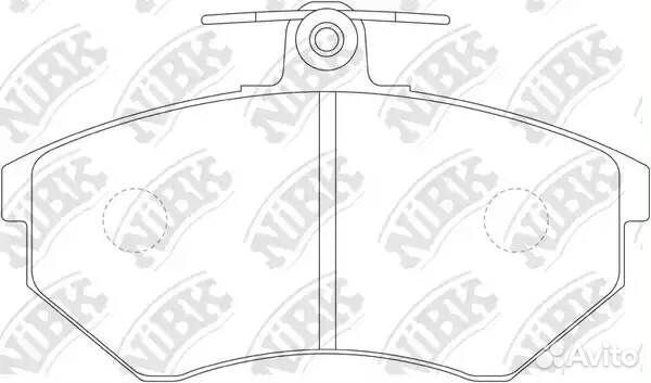 Колодки тормозные дисковые volkswagen caddy 1.4 19