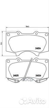 Колодки тормозные P83102 P83102 Brembo