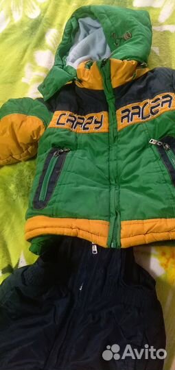 Детский зимний комбинезон на мальчика 86