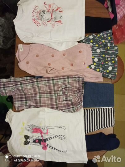 Вещи пакетом для девочки, рост 122-128