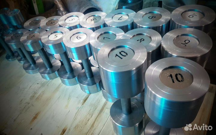 Гантельный ряд, гантели 132кг. В наличии и др.вес