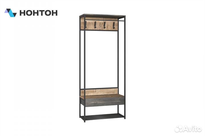 Вешалка Трувор 15.120 дуб гранж песочный / интра