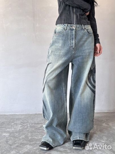 Широкие Джинсы Balenciaga Jaded London Type