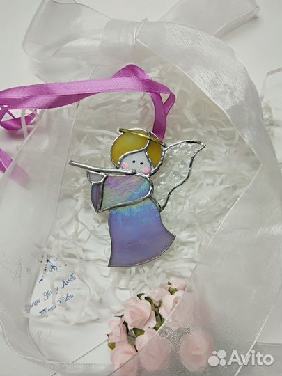 Декор для интерьера, Ангелочки из стекла