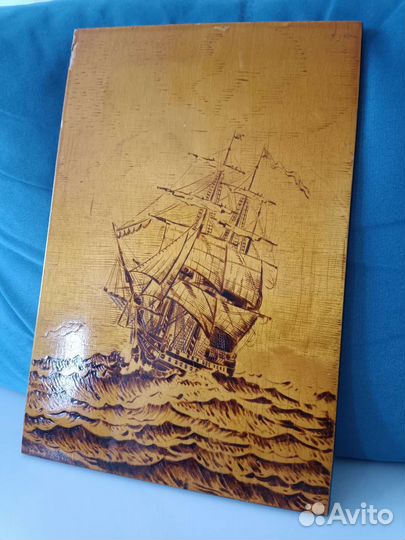 Картина Парусник на дереве СССР