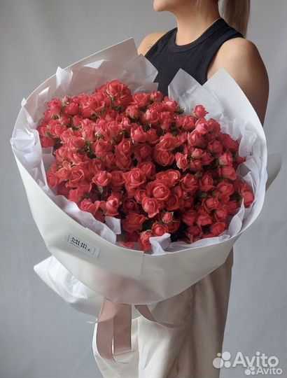 Кустовые Розы Букет Роз Цветы Доставка Воронеж