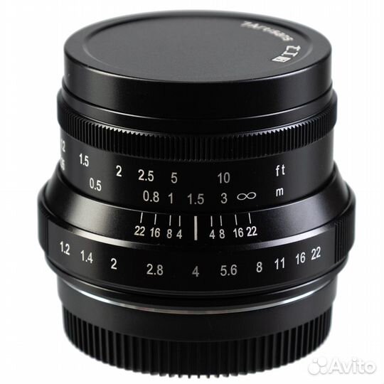 Объектив 7artisans 35mm F1.2 II Fuji X, черный