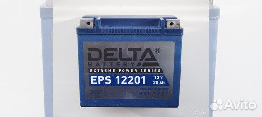 Аккумулятор 12В20Ач delta EPS12201 (YTX20L-BS) (NA