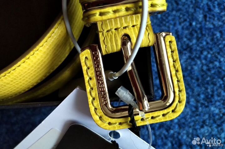 Новый ремень фуксия и жёлтый Dolce Gabbana