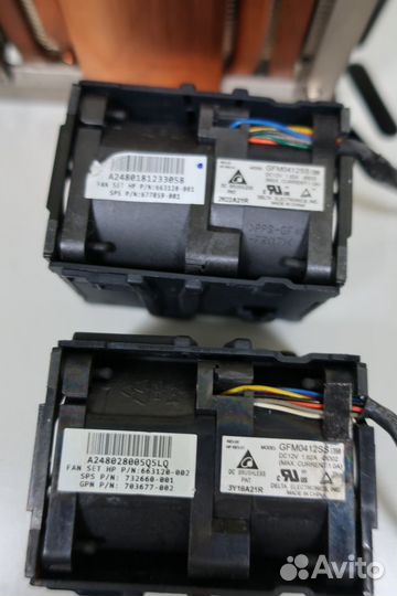 Комплект для второго CPU HP DL160 G8 радиатор №1