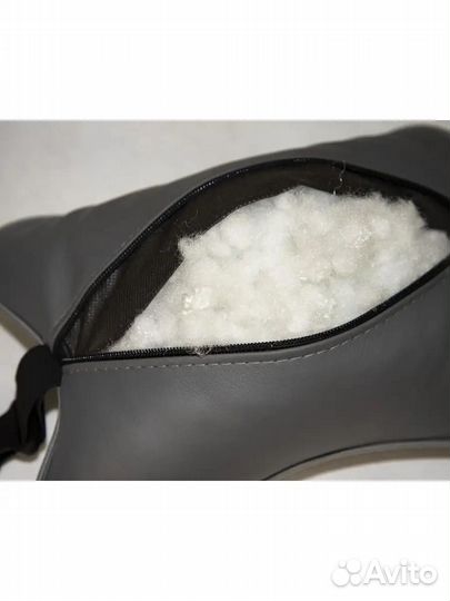 Подушка косточка Hyundai беж кожа