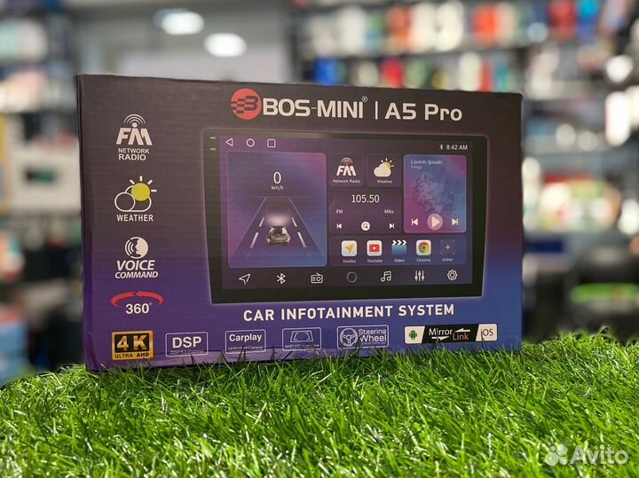 Андроид магнитола Bos-mini A5 pro 6/128