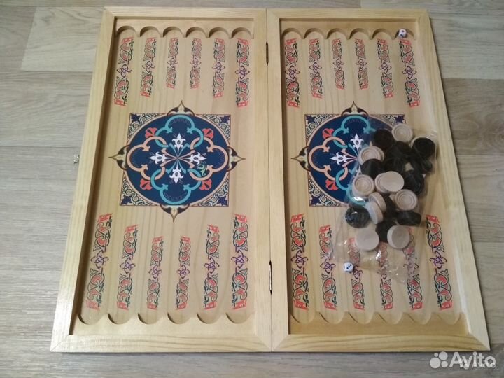 Нарды цветные, средние 