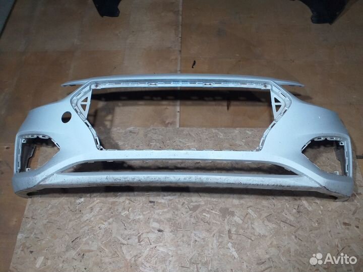 Бампер передний Hyundai Solaris 2 2017 год