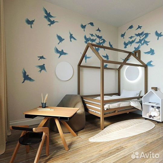 Детская кровать массив ясеня