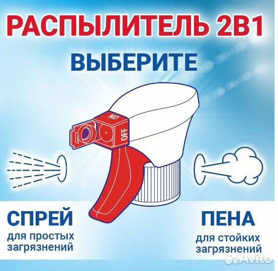 Средство для мытья окон, стекол и зеркал 500 мл
