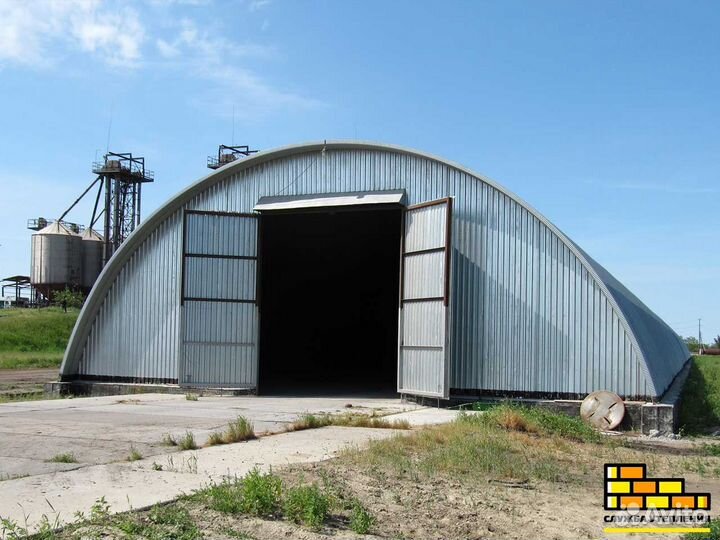 Ангар арочный новый с монтажом