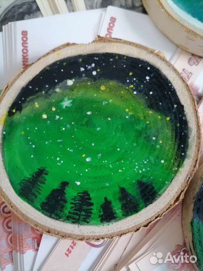 Акрил на дереве