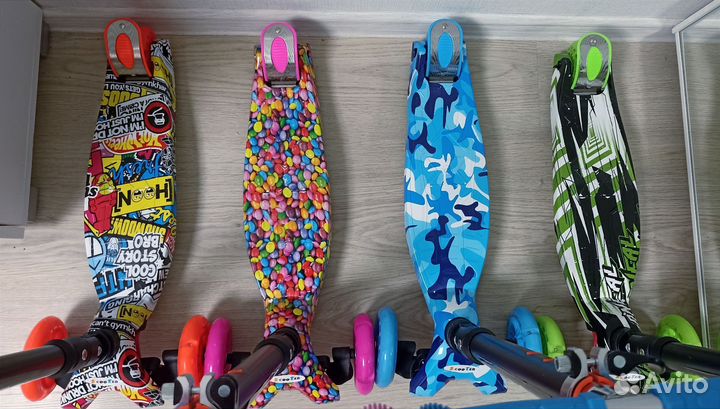 Самокат детский трехколесный складной