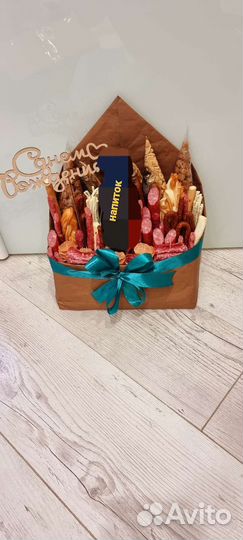 Мужской съедобный букет мясной