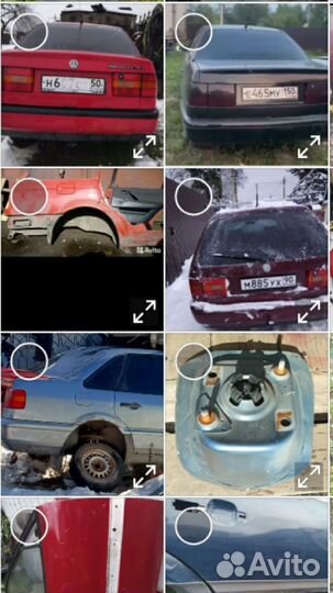 Фонари задние на Пассат Б3