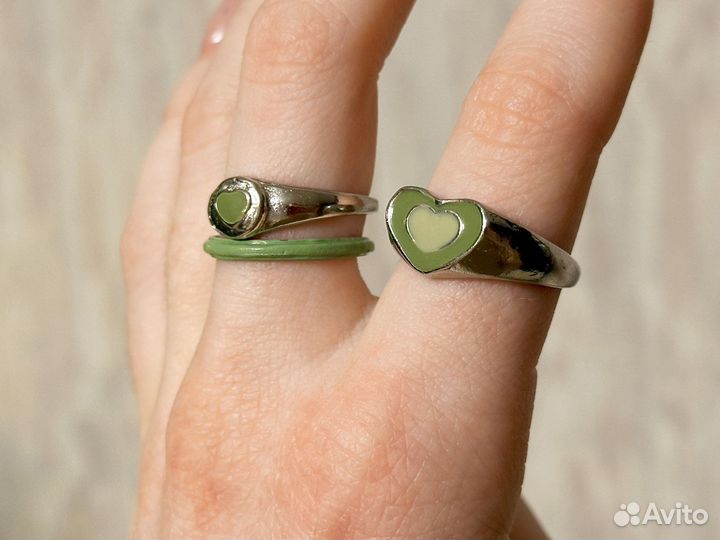 Набор колец бижутерия