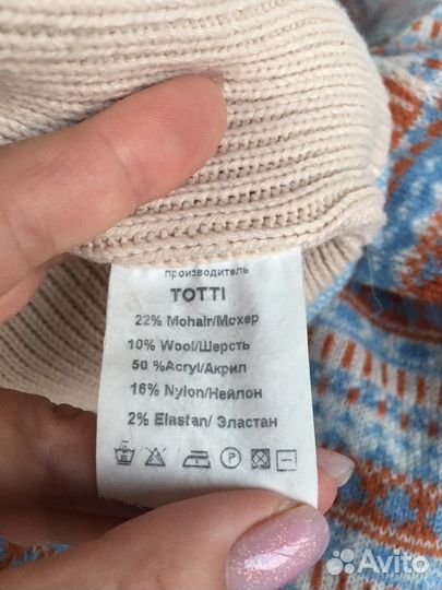 Комплект шапка и шарф женский шерсть