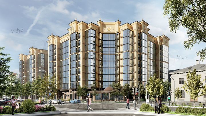 1-к. квартира, 43,3 м², 5/9 эт.