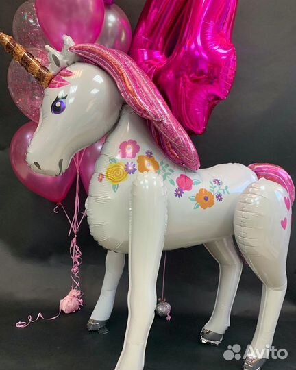 Сет шаров с единорогом