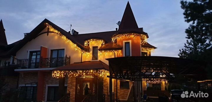 Архитектурная подсветка зданий, домов, коттеджей