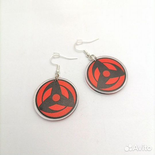 Серьги акриловые (Hello Kitty, Наруто, Монстр)