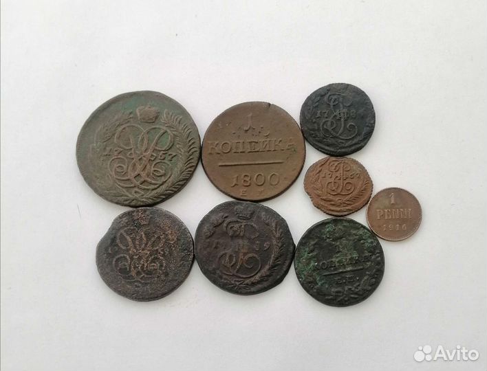 Медные монеты Российской империи