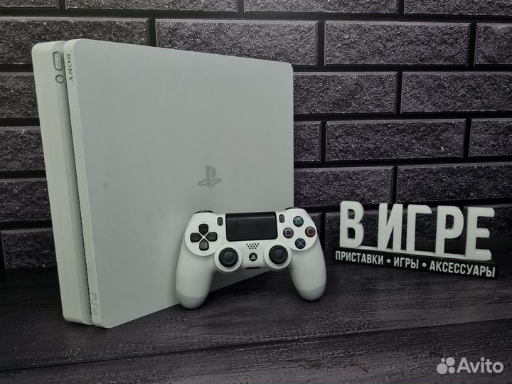 Белый Sony Playstation 4 Slim