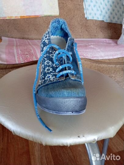 Туфли летние джинсовые.Новые