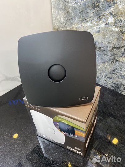 RIO 4C Matt black, Вентилятор осевой вытяжной 100