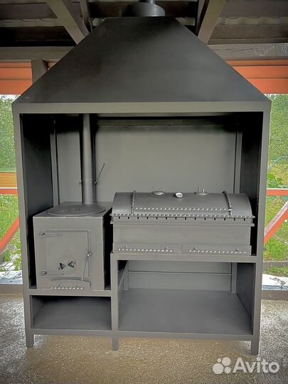 Мангальный комплекс «Печь-Мангал« сталь 5 мм