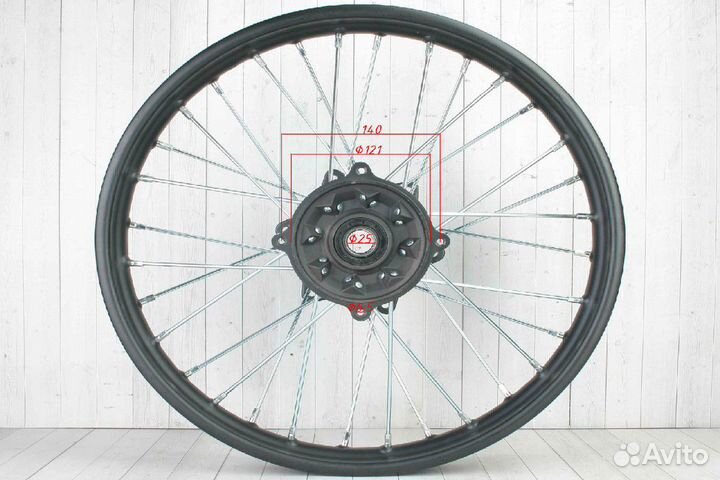 Диск 18 х2,15 заднии CRF250 эндуро стальнои