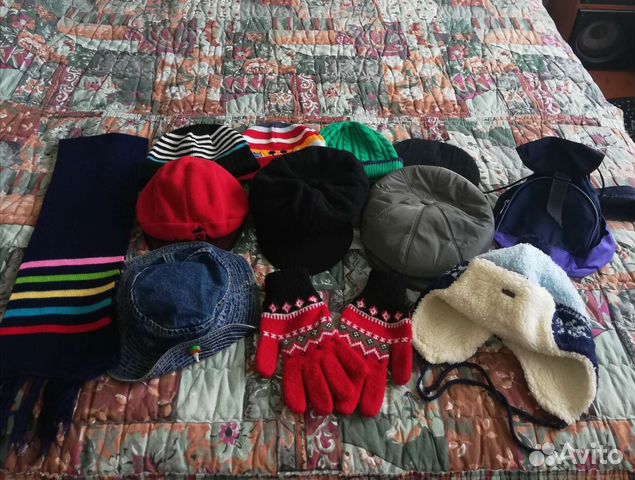 Шапки, кепки, шарф, панама, перчатки, рюкзак
