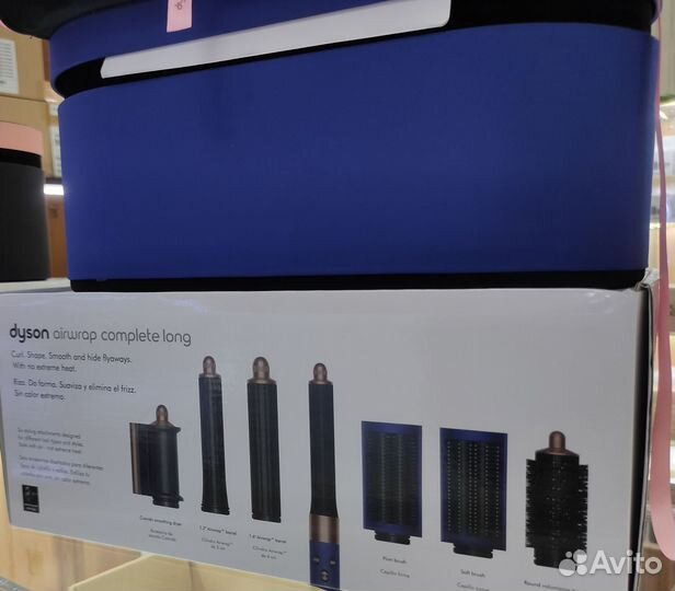 Стайлер dyson airwrap complete long hs05 синий