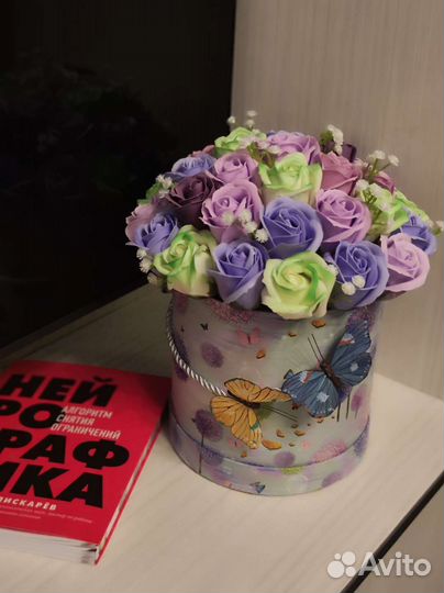 Букеты цветы мыльные розы круглосуточно