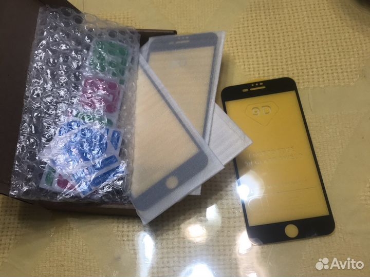 Защитные стекла для iPhone 6 7 8 Plus 3 шт