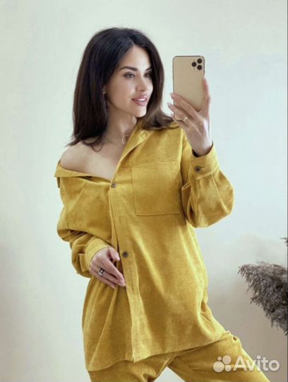 Вельветовый костюм женский 42 размер