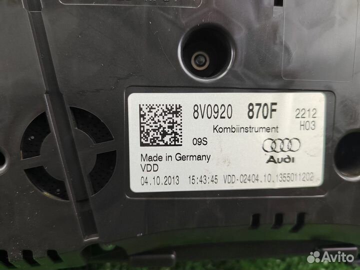 Щиток приборов (панель приборов) Audi A3 8V