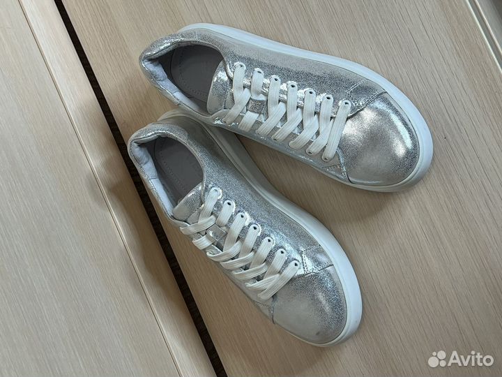 Кеды весна женские серебро 39